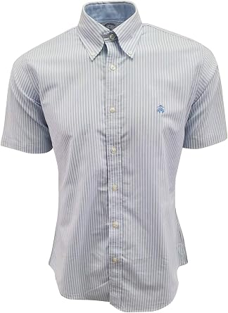 Brooks Brothers Mens Regular Fit Short Sleeve Button Down Shirt