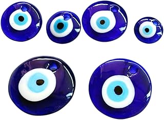 FUNOMOCYA 6 Pçs Grécia Pingente Pingente Colar DIY Pingentes Material De Vidro Jóias Pingentes De Mau-Olhado Pingentes De Fabricação De Jóias Jóias Peru Acessórios Chaveiro Brincos 6 Cm