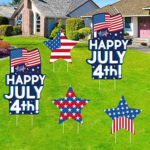4Th Of July Yard Signs Memorial Day Decorations Outdoor, Fourth Of July Decorations Patriotic Decor Independence Day Decorative Garden Party Easter Decor For Home Lawn Patio #TOP6