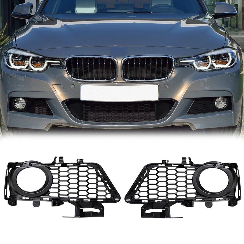 Rejilla de luz antiniebla con cubierta de malla plástica para BMW F30 F31 M Sport