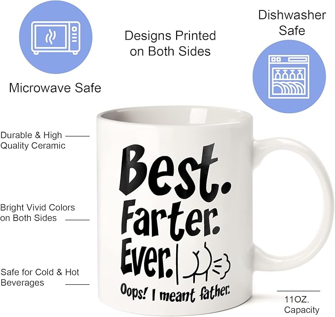 Funny Father's Day Mug Gift Ideas from Kids