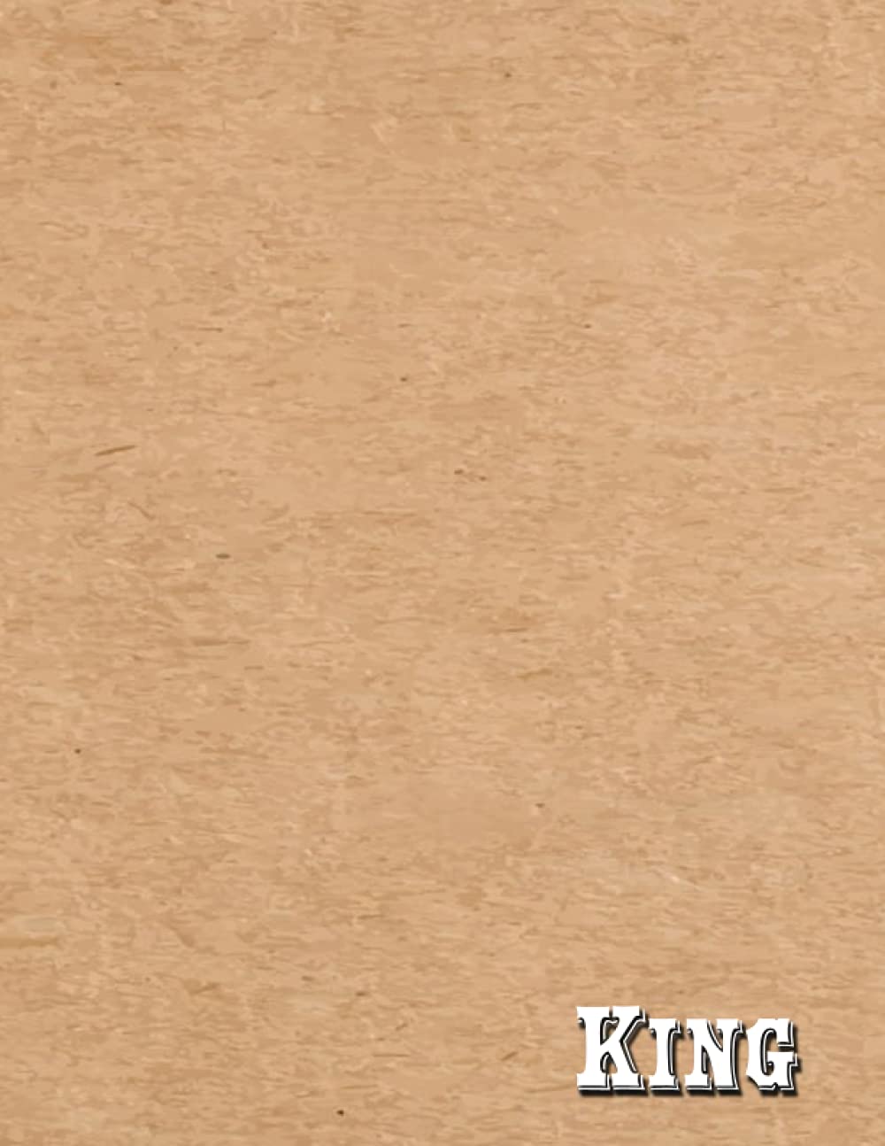 King: Personalized Monthly Budgeting Planner Personal Bill Organizer Name Workbook Large Financial Book Household Income & Expense Savings Debt Money Tracker Notebook Journal, Undated, 8.5 x 11"