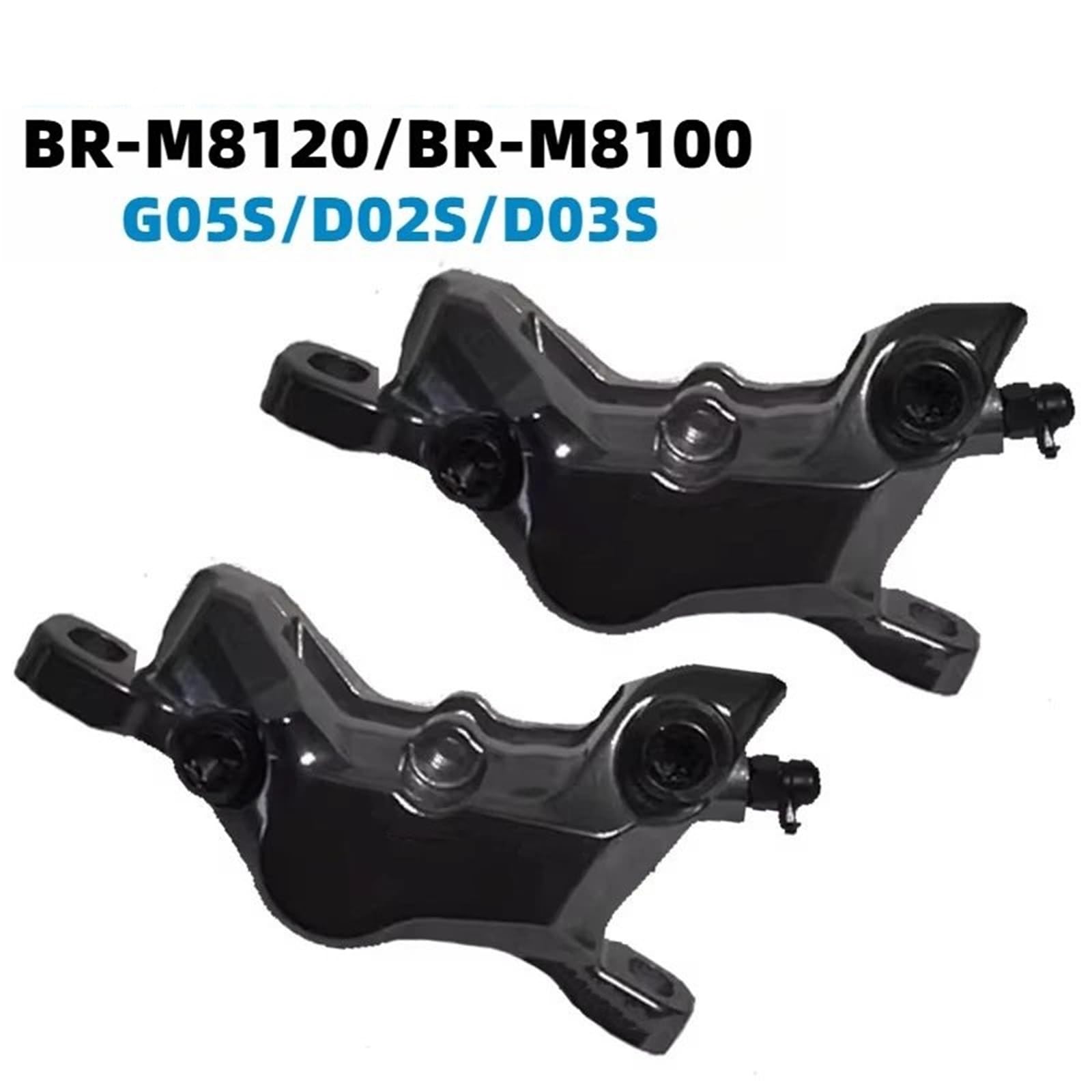 MTB BR-M8100 2-Kolben M8120 4-Kolben hydraulischer Scheibenbremssattel M8100 M8120 Bremszubehör(M8100 with Plug 1Pc)