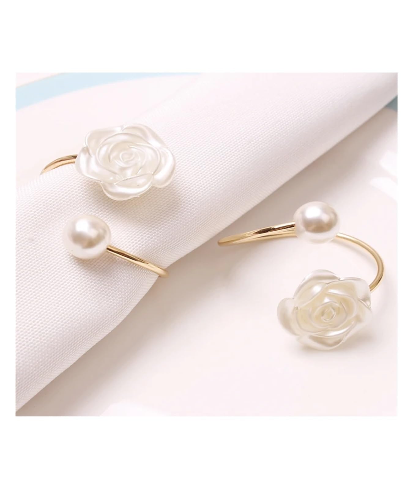napkin rings 6PCS Valentine's Day Napkin Buckle,LOVE Letters Wedding Decoration Rings, for Family Dinner Birthday Party Table Decor(WHITE)