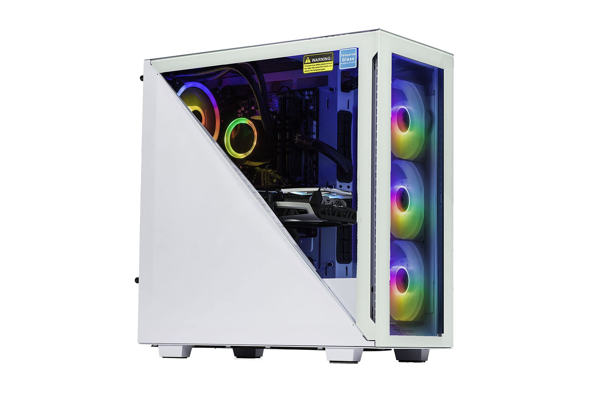 Velztorm Gladio Custom Built Powerful Gaming Desktop PC White (AMD Ryzen 9 5900X 12-Core, 16GB RAM,