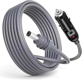 ATHENIX Cabo Fonte Carregador Veicular 12v/24v Para Starlink Mini Com 5 Metros de Comprimento, Acendedor Isqueiro Carro Dc Alimentação, Starlink Trailer, Van, Onibus, Caminhão, Ligar Antena