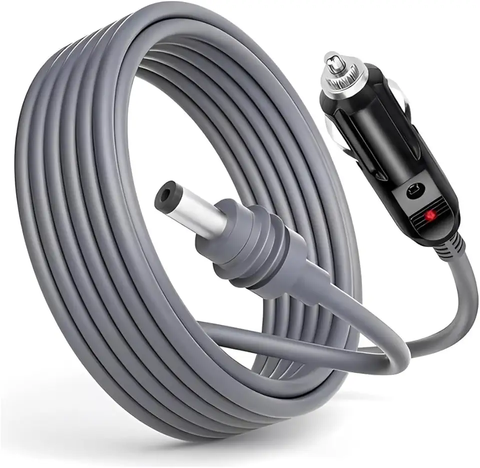 ATHENIX Cabo Fonte Carregador Veicular 12v/24v Para Starlink Mini Com 5 Metros de Comprimento, Acendedor Isqueiro Carro Dc Alimentação, Starlink Trailer, Van, Onibus, Caminhão, Ligar Antena