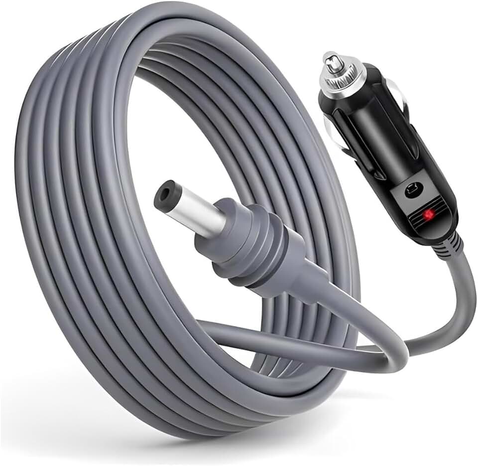 ATHENIX Cabo Fonte Carregador Veicular 12v/24v Para Starlink Mini Com 5 Metros de Comprimento, Acendedor Isqueiro Carro Dc Alimentação, Starlink Trailer, Van, Onibus, Caminhão, Ligar Antena