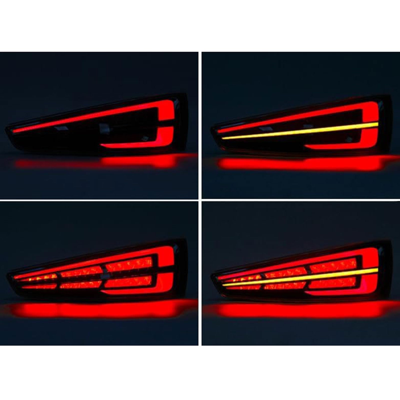 Auto Fanale Posteriore per Audi Q3 2013 2014 2015 2016 2017 2018, Faro Posteriore LED - Luce Stop E Frecce Antinebbia, Gruppo Luci Posteriori Sostituzione