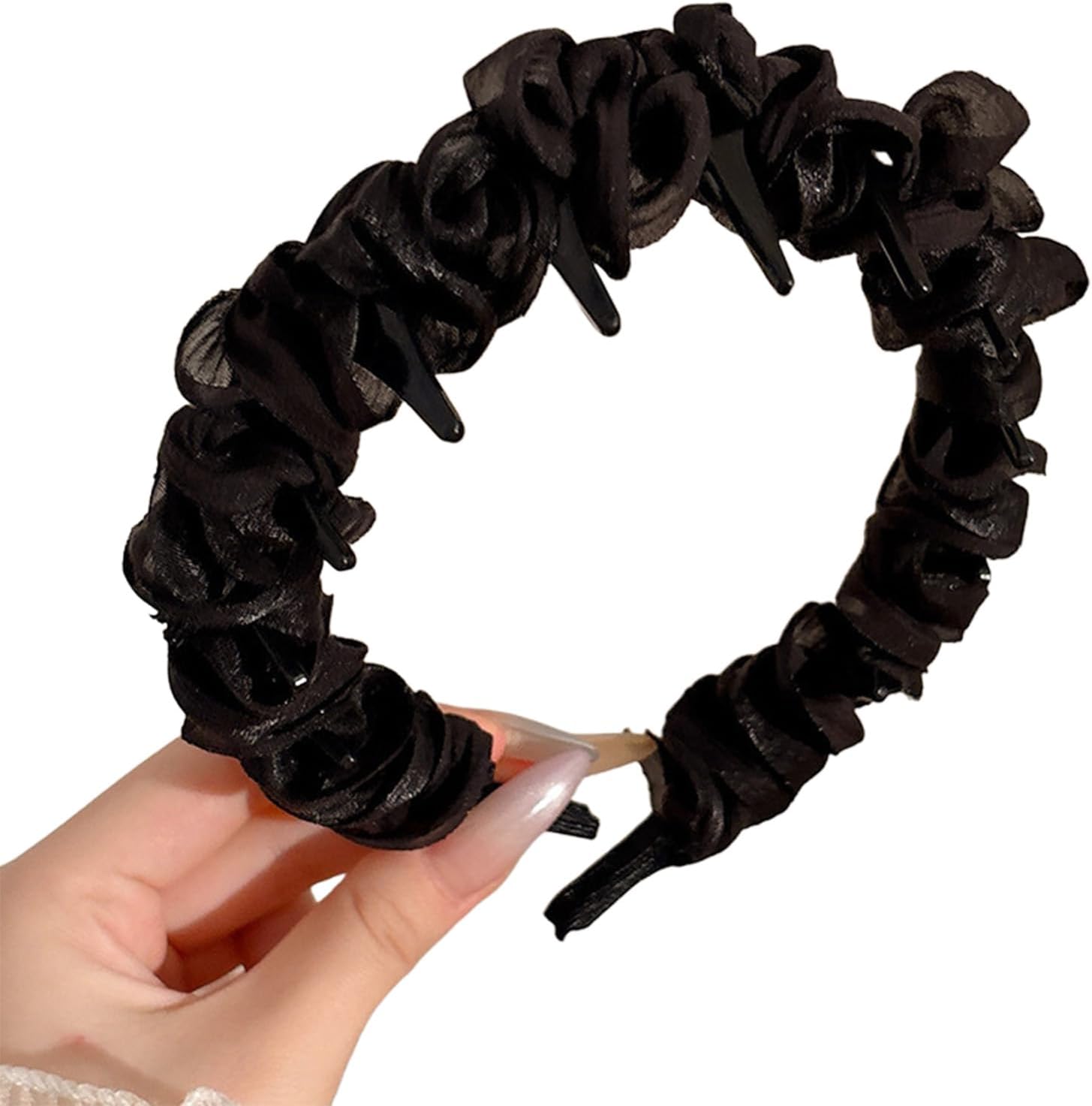 New Ballet Folding Glass Bead Ice HeadbSamed Hair Styling Accessories