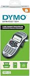 DYMO LetraTag Labeller, Plus LT-100H Personal Label Maker Bundle with Tape Cassette, 1 White Paper Tape 1/2" x 13', 1-Carded with 1 Tape (1782120)