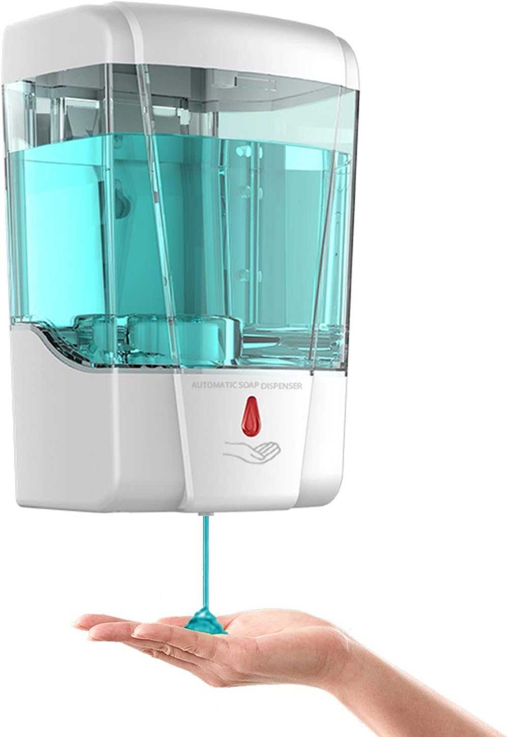 METRO-TREE Automatic Soap Dispenser Wall Mounted Touchless with Infrared Sensor for Home and Kitchens (White)