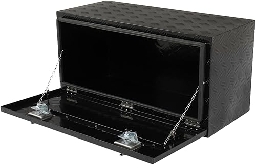 Miniatura 13 de Caja de herramientas de aluminio para camión de 24 pulgadas de largo x 18 pulgadas de alto x 17 pulgadas de ancho, con cerradura y llaves de mango