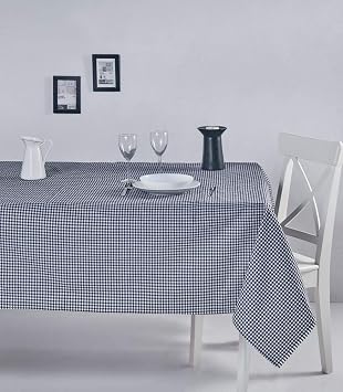 Denizli Concept 007 Pötikareli Masa Örtüsü, 170x170cm, Siyah