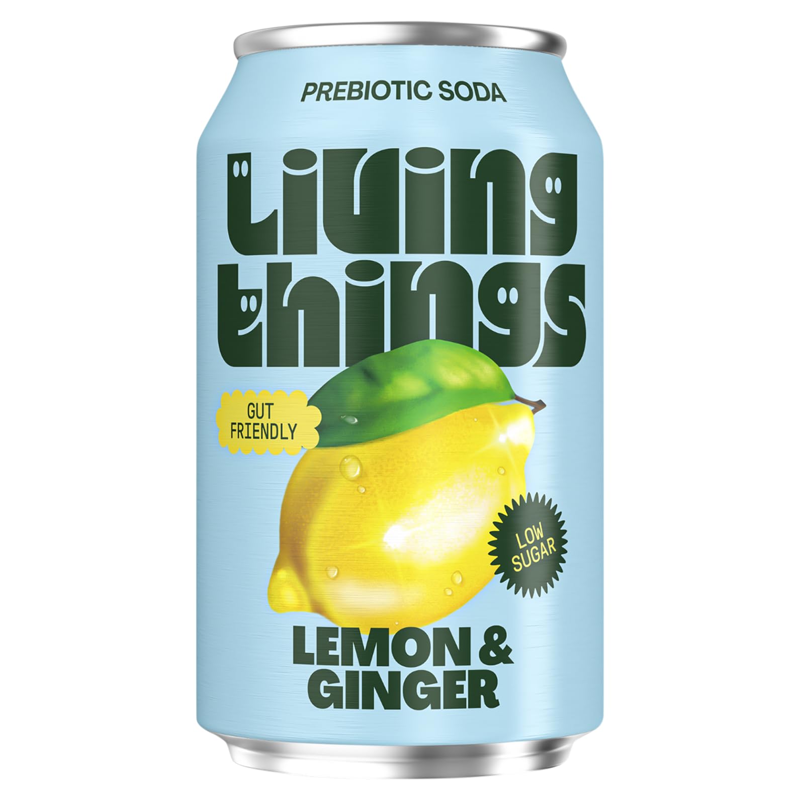 Lemon & Ginger Prebiotic Probiotic Soda