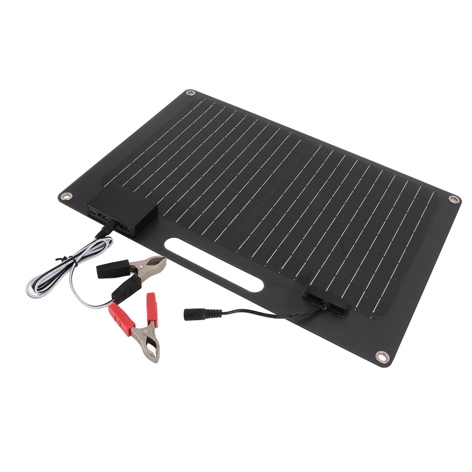 Panneau Solaire Portable 100 W, Sorties USB, Rapide, Haute efficacité, Chargeur pour Batterie Externe, Téléphone, Ordinateur Portable, Camping-car, Voyage en Bateau