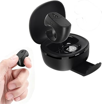 Tiktok Scrolling Ring with Charging Case Bluetooth 5.3 Wearable Air Fingertip Remote for iPhone,Tablet,Mac, ipad,Wireless Scroller for TikTok/Instagram/YouTube, Kindle Page Turner,Camera Shutter,PPT