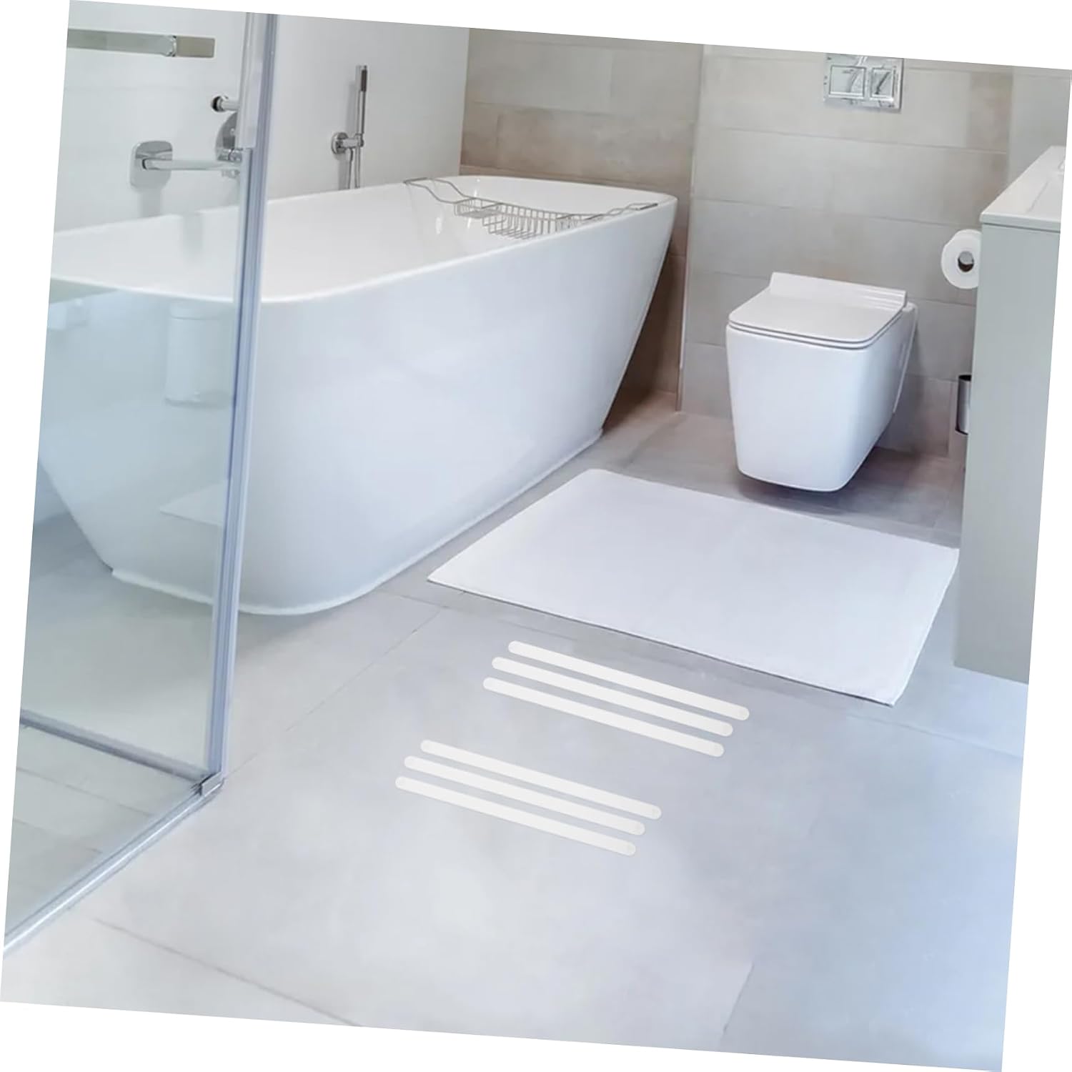 24pcs PEVA Anti Skid Floor Stickers for Bathroom Stairs