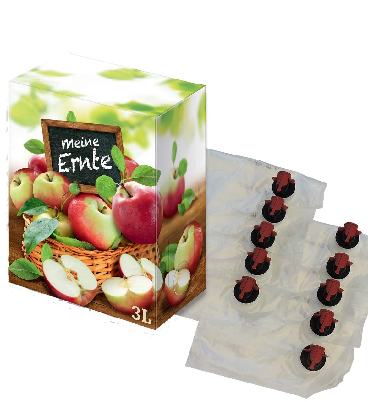 Bolsa de 3L en caja + cartón "Meine Ernte" como juego 80