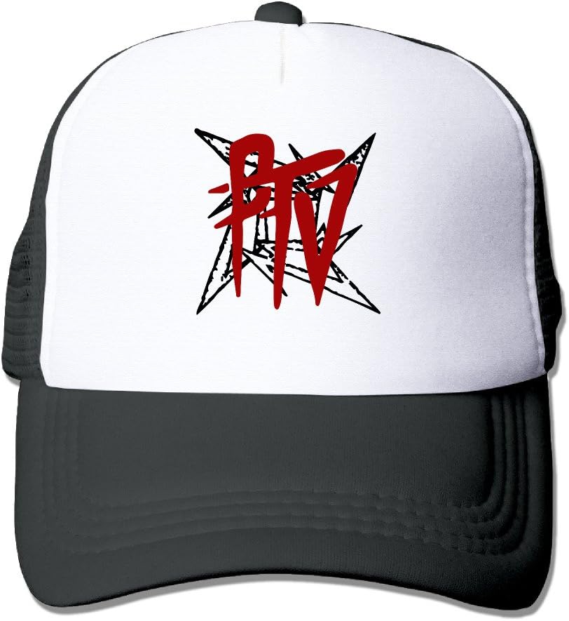 Toddler Kids PTV Logo Snapback Mesh Caps - Adjustable Cap