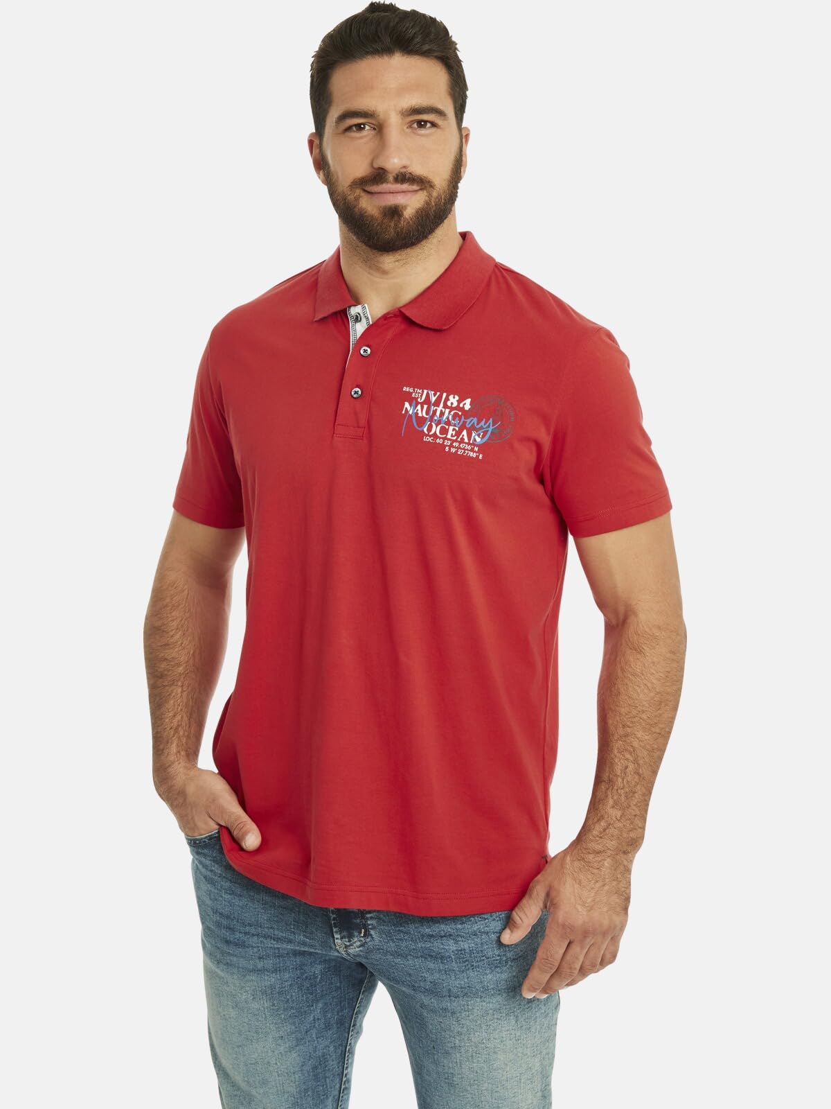 Jan Vanderstorm Herren Doppelpack Poloshirt Dagfinn