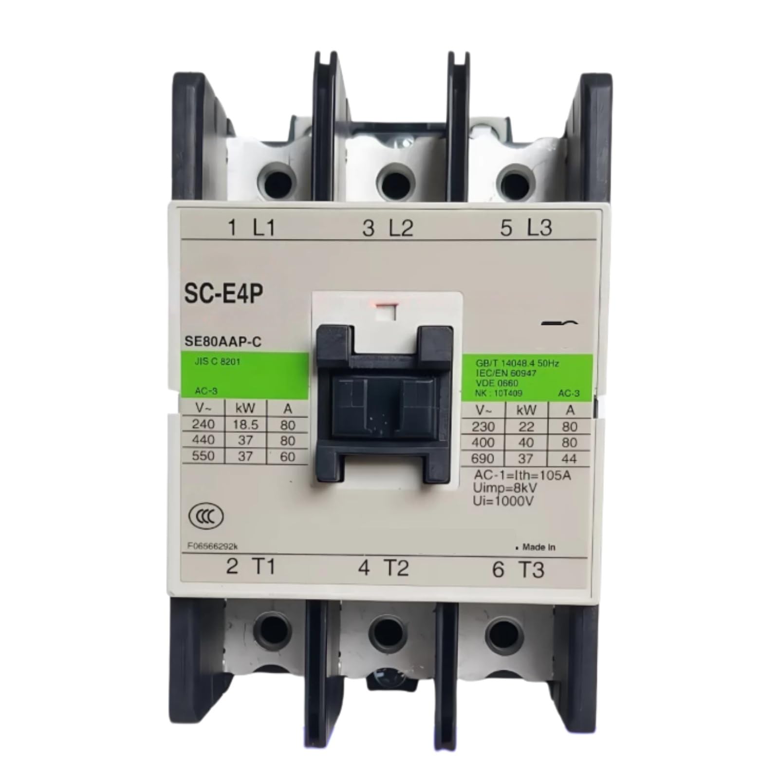 Contacteur SC-E4P AC24V avec bobine alternative basse tension