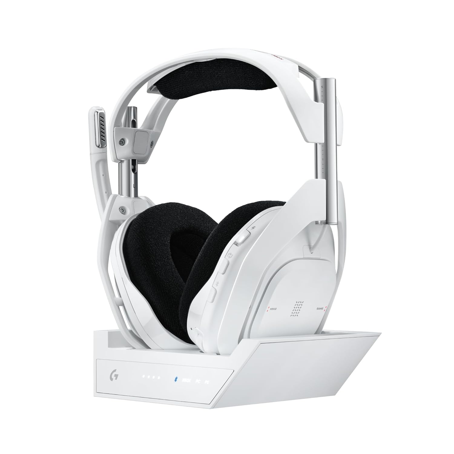 Logitech G Astro A50 X LIGHTSPEED Wireless Gaming Headset + Base Station, PRO-G GRAPHENE, PLAYSYNC Across Xbox Series X|S + PS5 + PC/Mac, Bluetooth, HDMI 2.1 Passthru - White