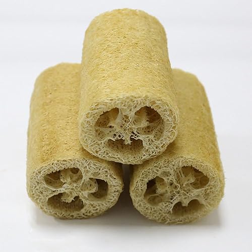 Esponja Agrícola Natural de 4 "(Beige) para lavar platos, lavar ollas, bañeras y frotar los pies. Exfoliante para el cuidado de la piel con esponja