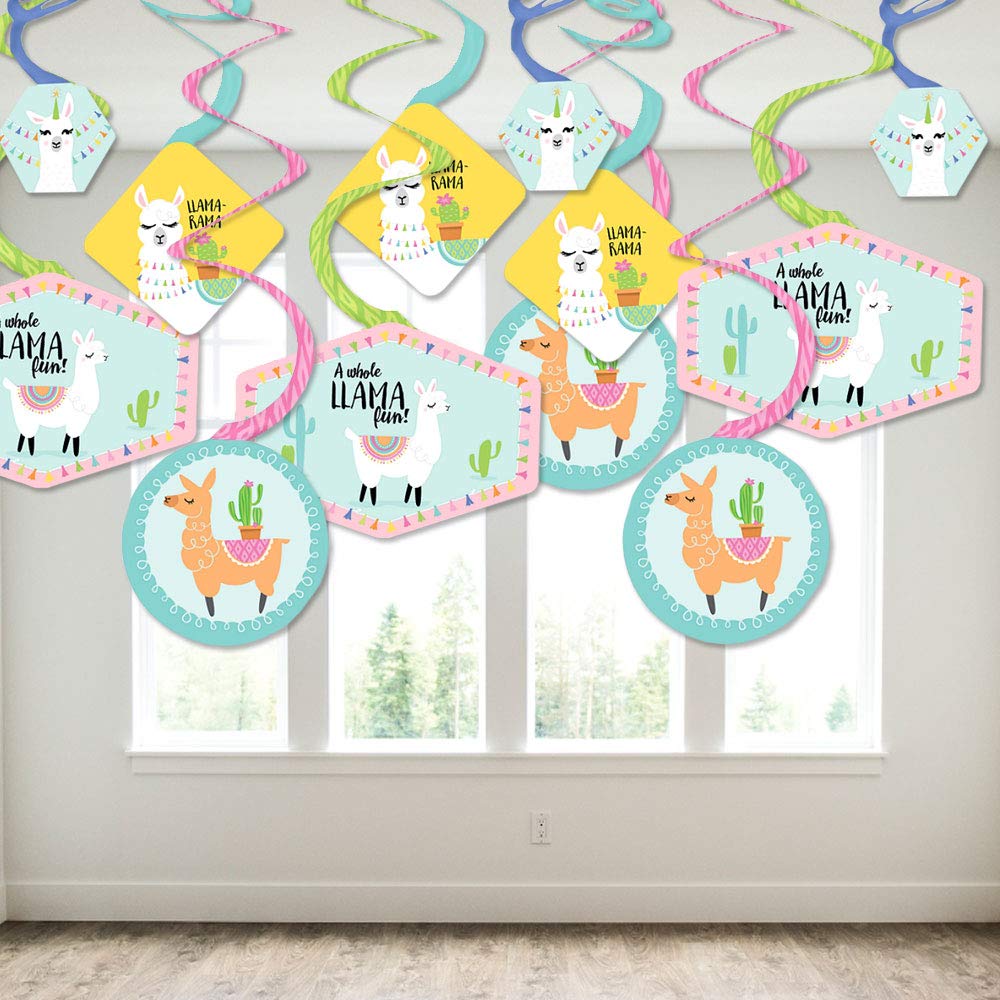 Jeu Épinglez La Queue Sur Le Lama – Kit Anniversaire Ou Baby Shower Complet, Grande Affiche 61x41 Cm, 2 Masques Yeux, 20 Queues Et Points De Colle Inclus
