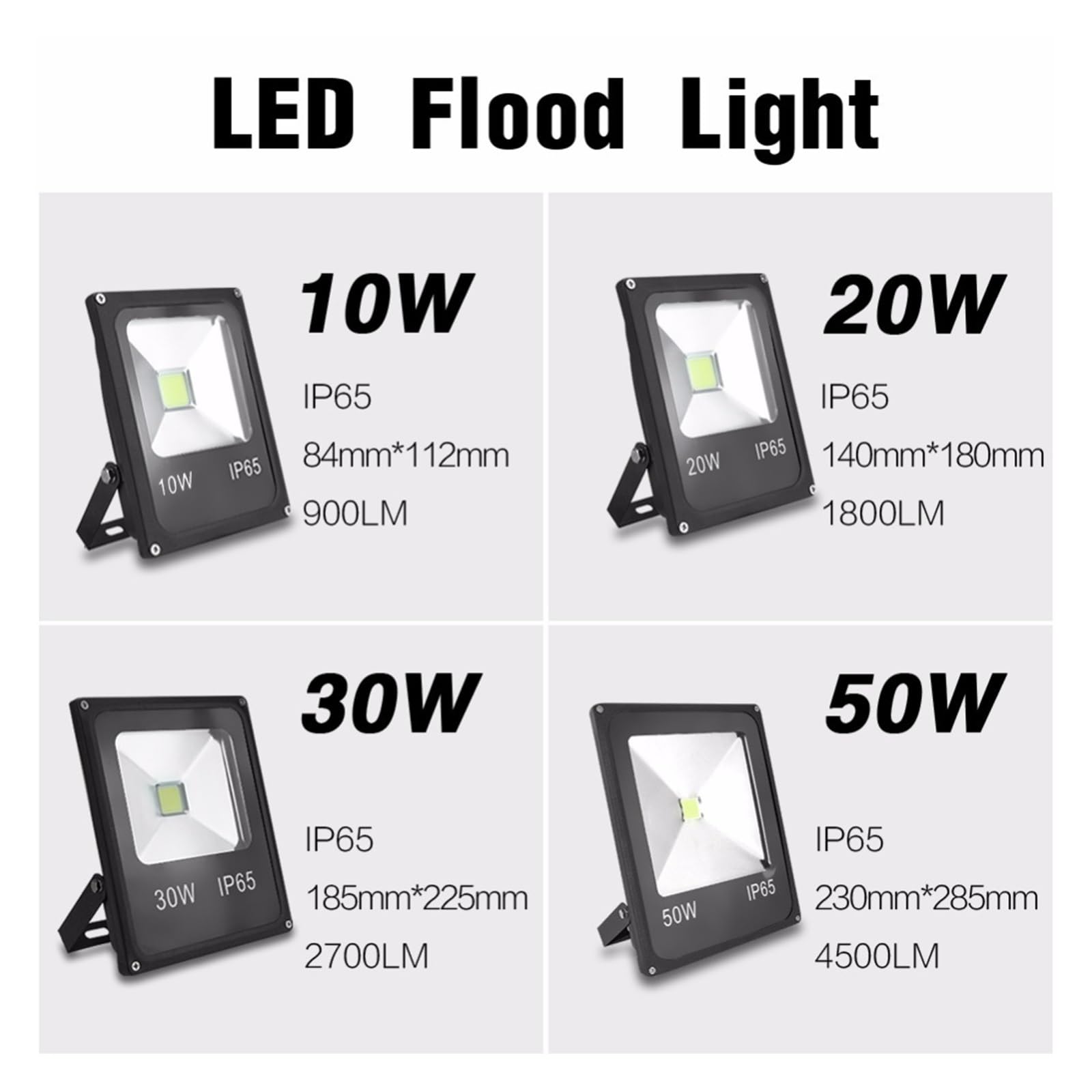 Światło Halogenowe LED 50W Reflektor LED Reflektor Oświetlenie Zewnętrzne Projektor Reflektor Kinkiet Kwadrat Ogrodowy(COB Warm White)
