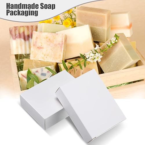 Miniatura 10 de 50 cajas de jabón Kraft para jabón casero sin ventanas, cajas de jabón vacías para hacer jabón, suministros para hacer jabón, regalos de fiesta,