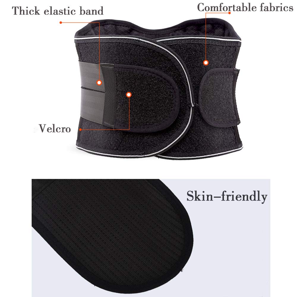 Cinturón de Soporte Lumbar, Correa de Cintura Lumbar, Faja Lumbar para Espalda para Hombres y Mujer, Aliviar el Dolor y Prevenir Lesiones,XXL