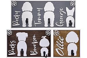 Warren London Personalized Dog Leash Hanger: Custom Home Decor with Personalization Options