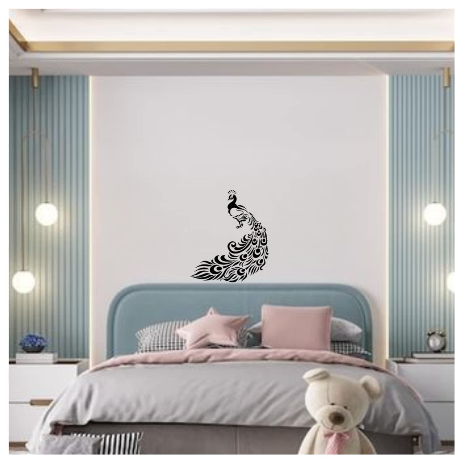 TICSER Peacock Reusable Wall Stencil, for Home, Office Wall Decoration (16 inch x 24 inch) (B0BZLR2ZH9) Amazon Price History, Amazon Price Tracker