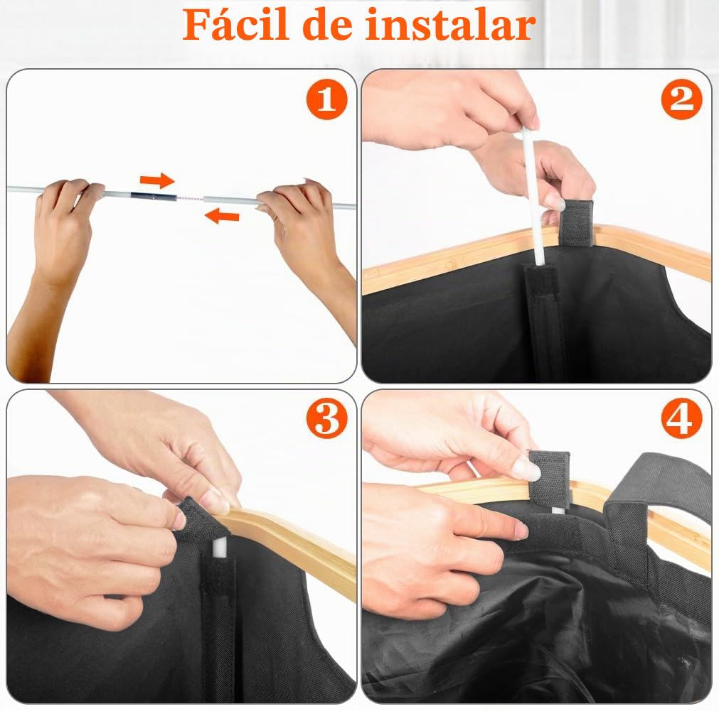 Cubo de basura cocina 100L, con tapa y Bolsa de mano, cubo basura reciclaje de depósito con agujero, muy adecuado para el cubo de basura cocina reciclaje, coleccionista de botellas (negro)