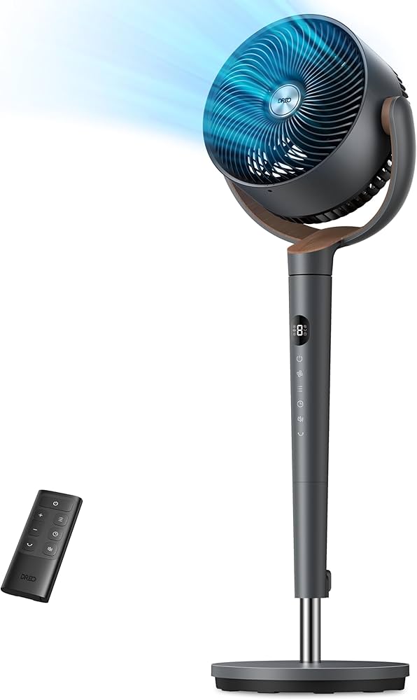 Dreo サーキュレーター DCモーター 上下左右自動首振り Amazon | Dreo 扇風機 リビング DCモーター 120°上下手動+120