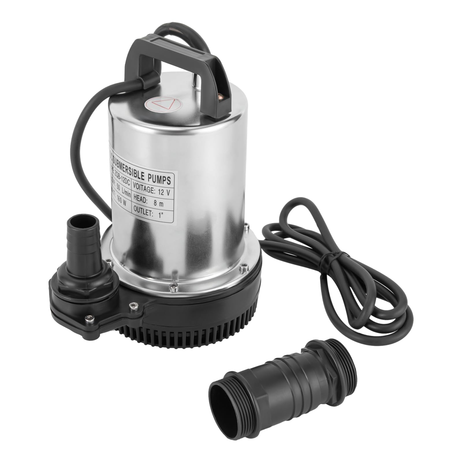 Pompa zanurzeniowa do brudnej wody, wysokość tłoczenia: maks. 8 m, wydajność tłoczenia: 50 l/min, pompa zanurzeniowa 3000 obr./min, kabel przyłączeniowy, pompa głębinowa do basenu, piwnicy, szybu