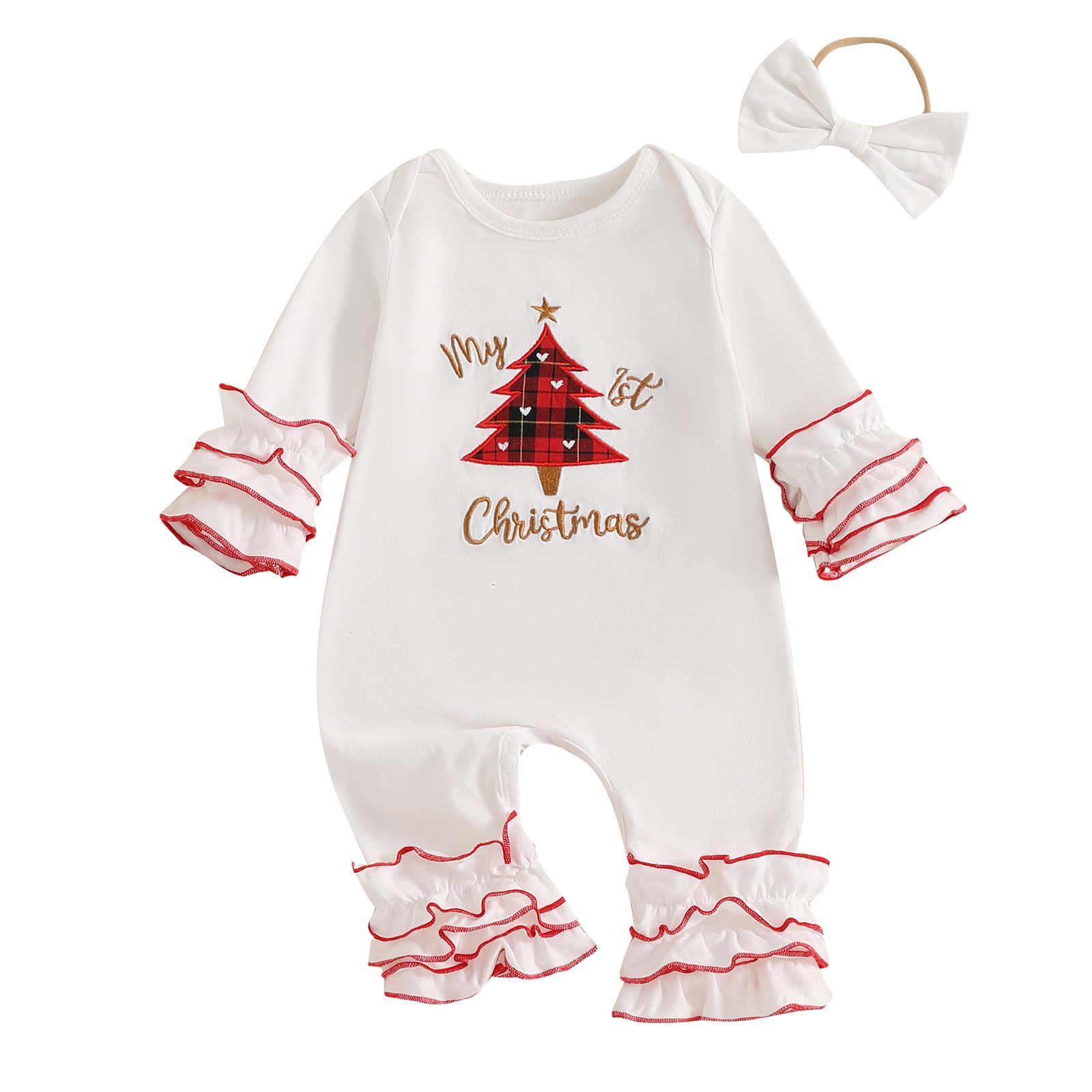 Photo 1 of citgeett Baby Girls' Christmas Romper - 3-6 Months