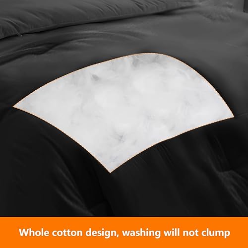 Miniatura 3 de JOKOLO Juego de edredón tamaño King  Juego de cama reversible de 3 piezas, cama King con edredones para todas las estaciones, 1 edredón y 2 fundas