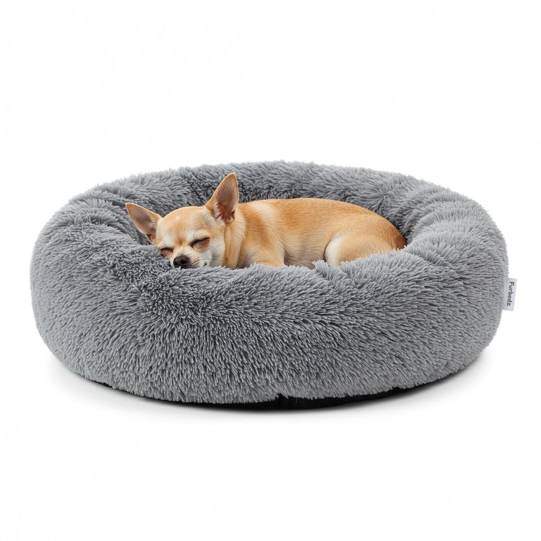 Furbedz Dog Bed for Small Dogs, Anti-Stress Design, Washable Bed with Removable Interchangeable Cover, Ultra-Soft Plush, Internal Lining, Orthopedic Memory Foam Support, Waterproof Base โ image 1