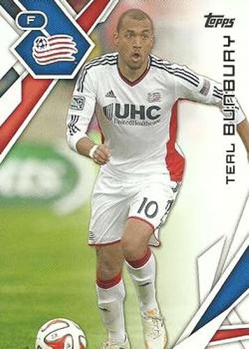 2015 Topps MLS #81 Teal Bunbury New England Revolution Official Major League Soccer Card in Raw (NM or Better) Condition