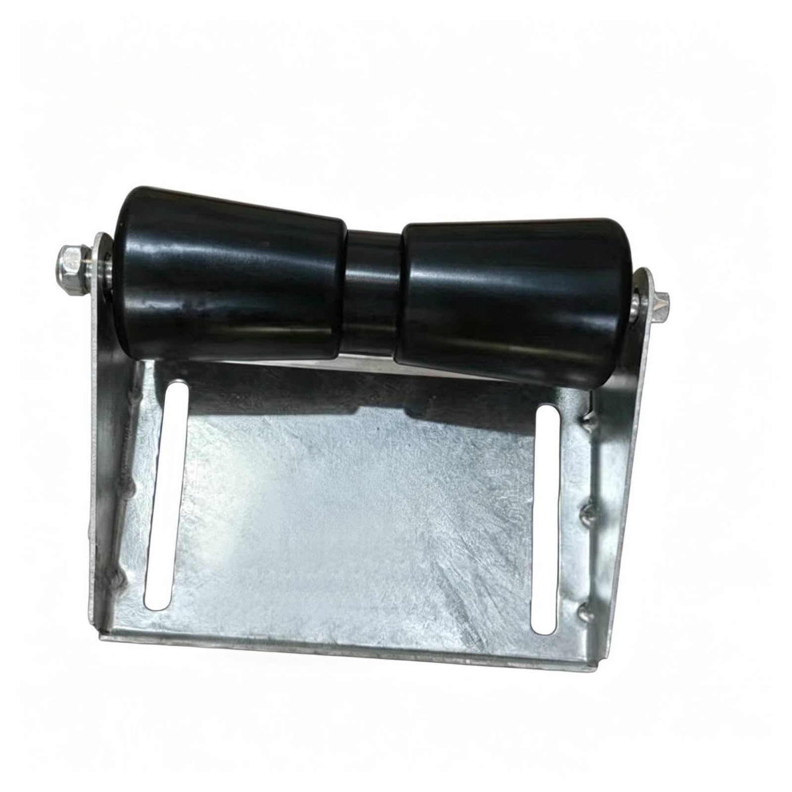 Generic Staffa Rullo Rimorchio Accessorio Barca Supporto Guida Rotella Piastra Robusta Antiruggine con Rulli su Asse Orizzontale Protegge La E Facilita il , 293 225 115mm, Interasse Fori 250mm