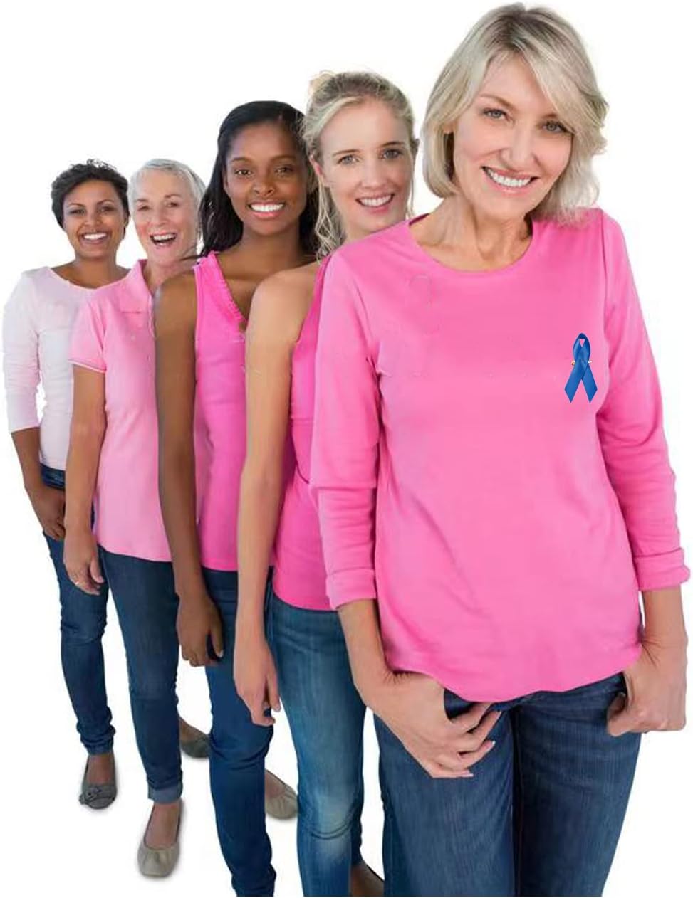 100PCS Dark Blue Awareness Ribbon Pins Blue Ribbons Awareness Pins for Women Girls Campaigns, Support Groups and Fundraisers Charity Event Survivor Campaign Party Favors Supplies - Image 4