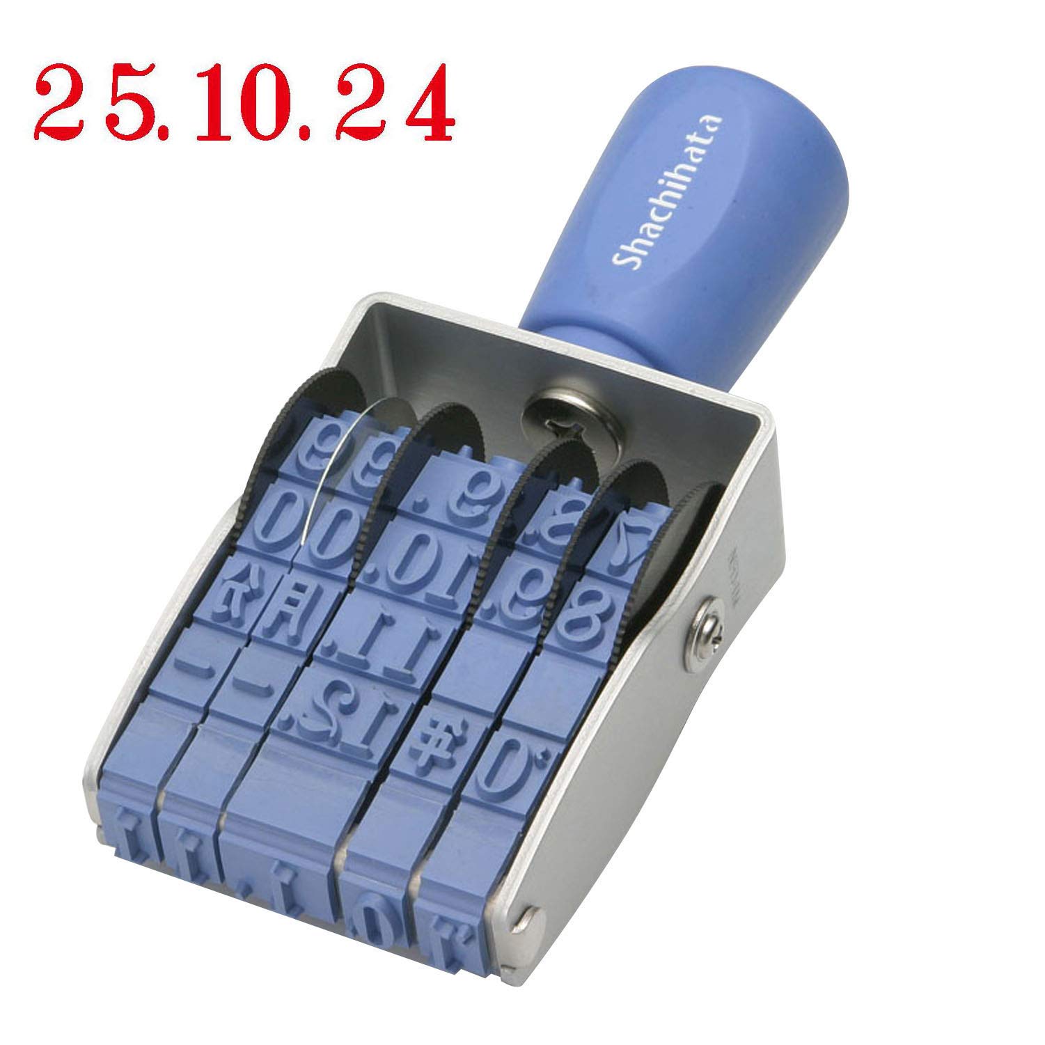 Shachihata rotazione di gomma timbro data europea n ‹ 1 Ming (japan import)