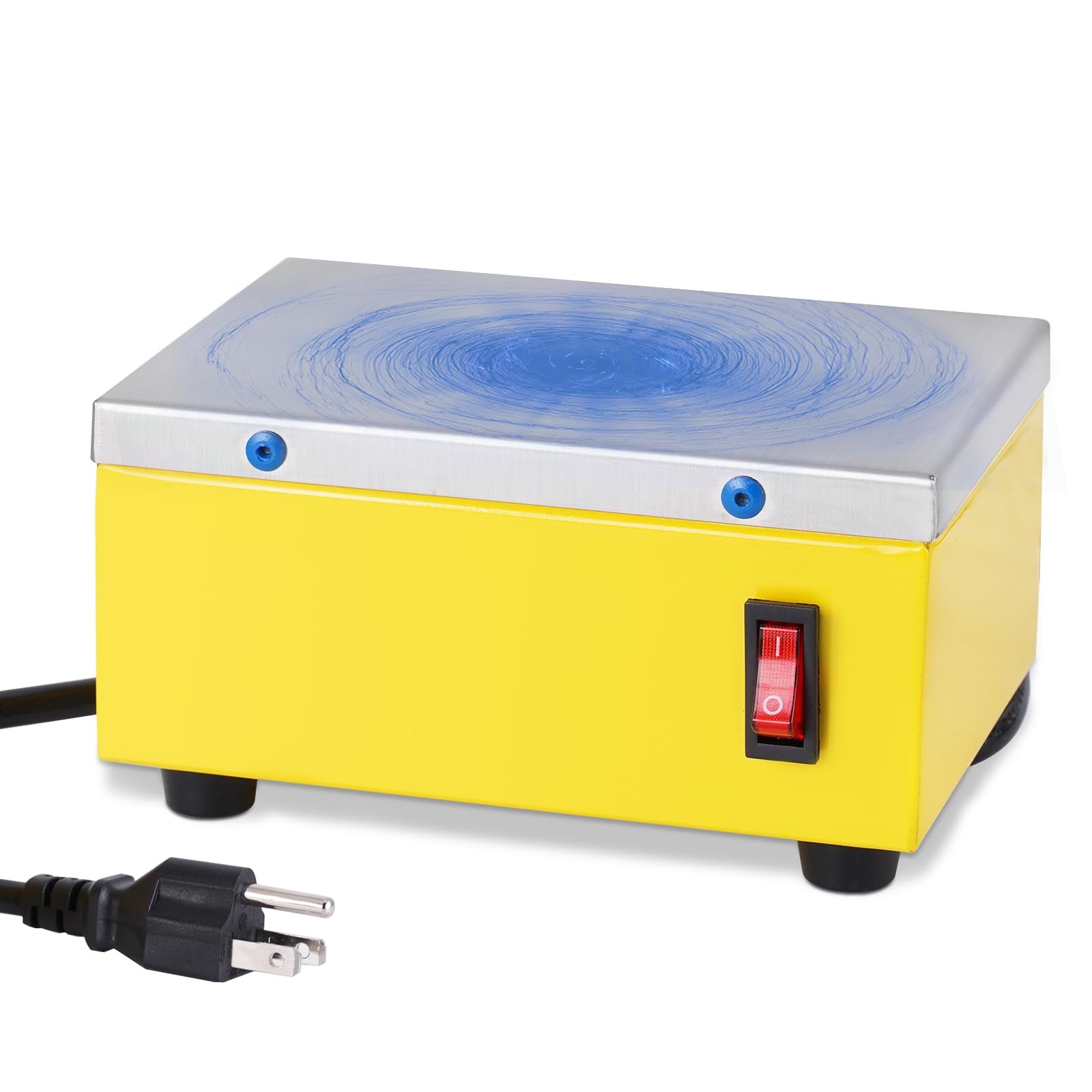 Plate Demagnetizer Tool Metal Demagnetizer 6.2” x 4.7” Degaussing Machine for Tool Dies Cutters (100, Watts)