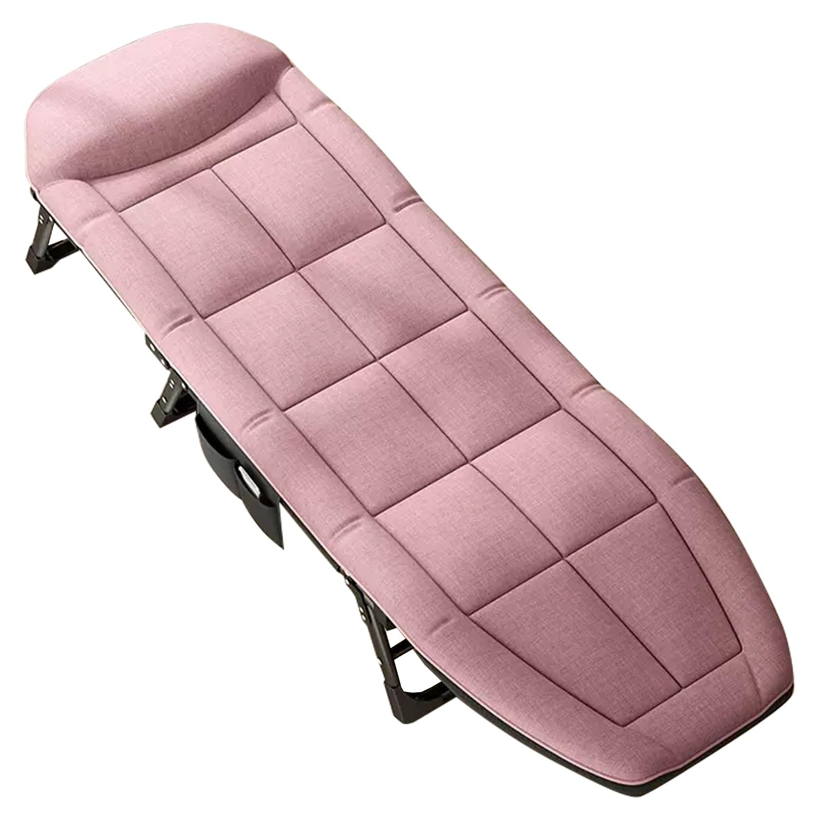 Chaise de lit inclinable réglable 5 niveaux et pliable avec grand coussin