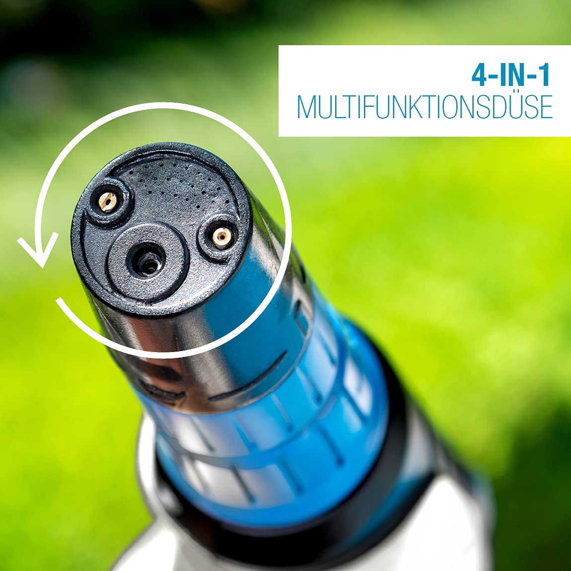 GLORIA Akku Sprühsystem MultiJet 18V Set | Mobiler Hochdruckreiniger & Schaumsprüher mit 3 Druckstufen & 4-in-1 Düse | Inkl. Bosch Akku 18V | Für Reinigung, Garten & Pflanzenschutz
