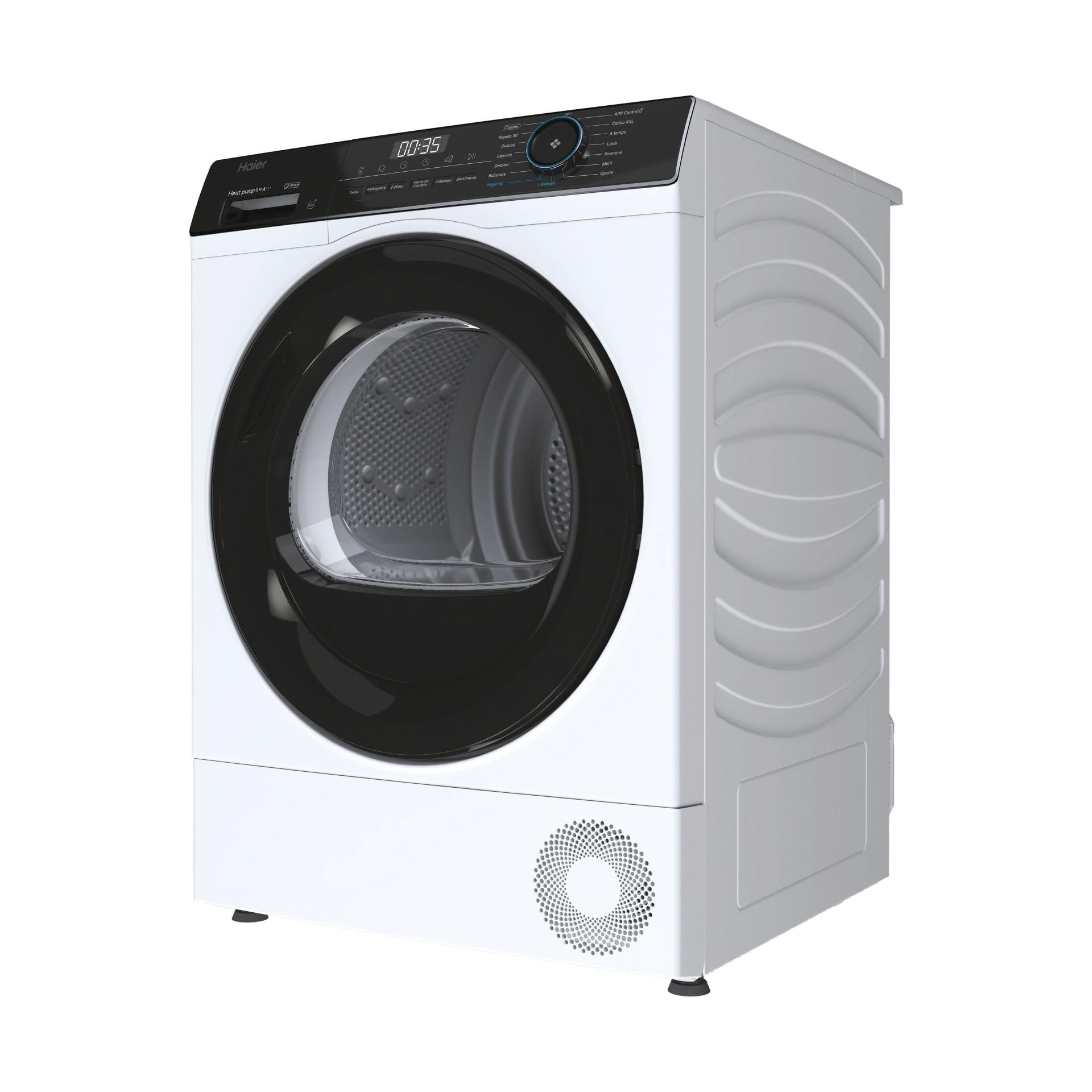 Haier HD90-A3939E - Asciugatrice con pompa di calore, 9 kg, Classe energetica A+++