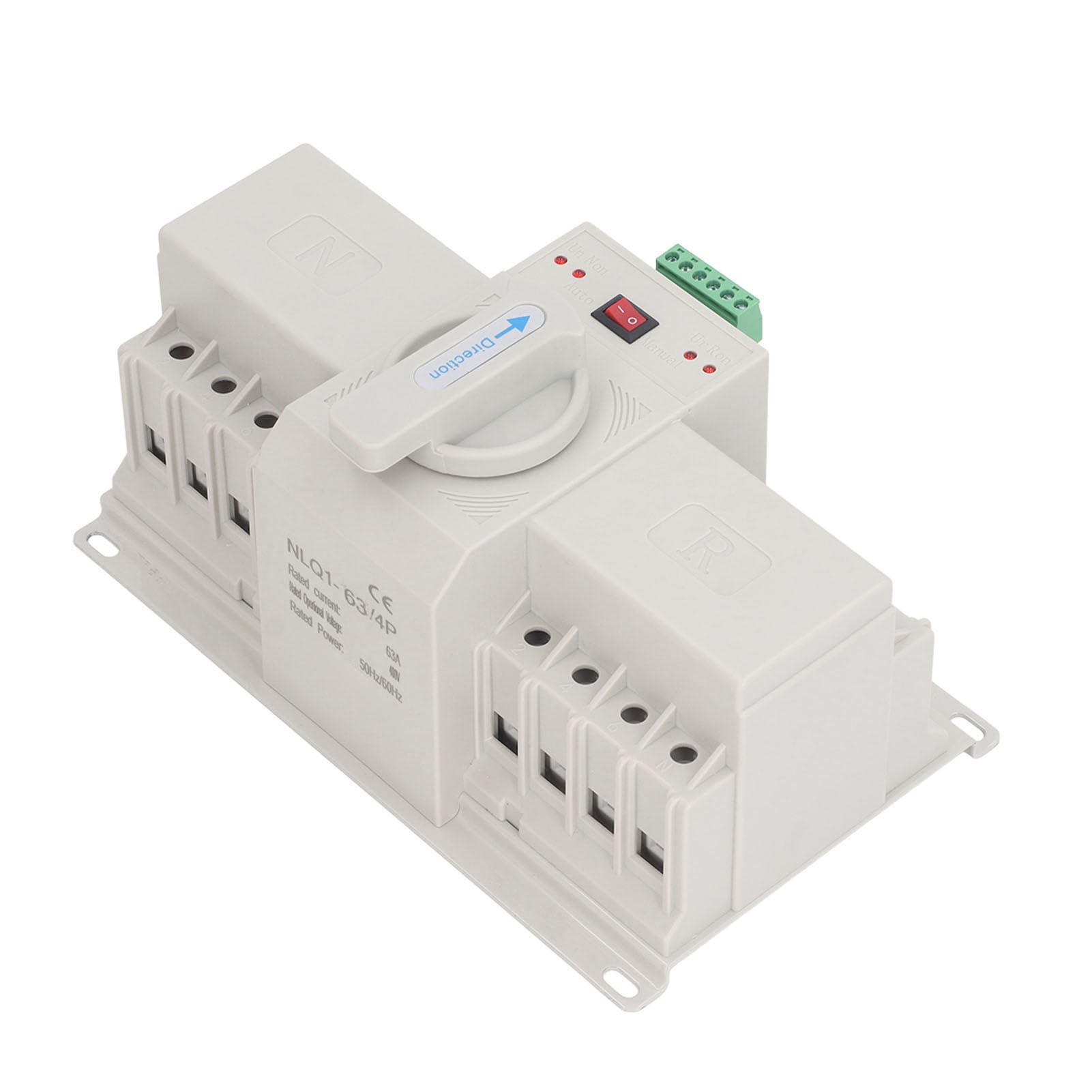 Interruptor de Transferencia Automática de Doble Potencia, Interruptor de Transferencia Automática de Doble Potencia de 400V, Botón de Operación Manual, Protección Múltiple,