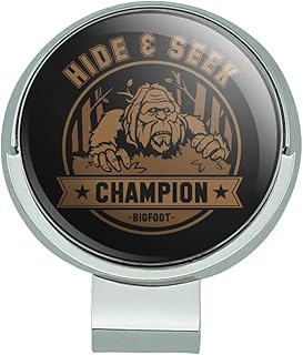 GRAPHICS & MORE Hide and Seek Champion Bigfoot Sasquatch Funny Golf Hat Clip with Magnetic Ball Marker